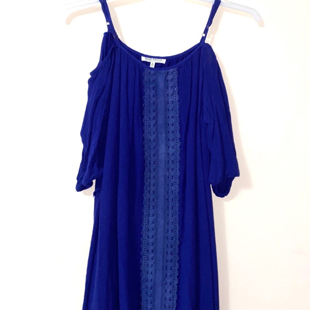 Long navy blue top